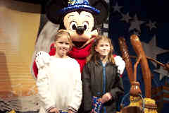 Kara & Becca with - THE Mouse