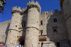 Outside Rhodes Castle