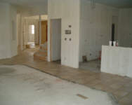 Kitchen Tile - the rest will be carpet